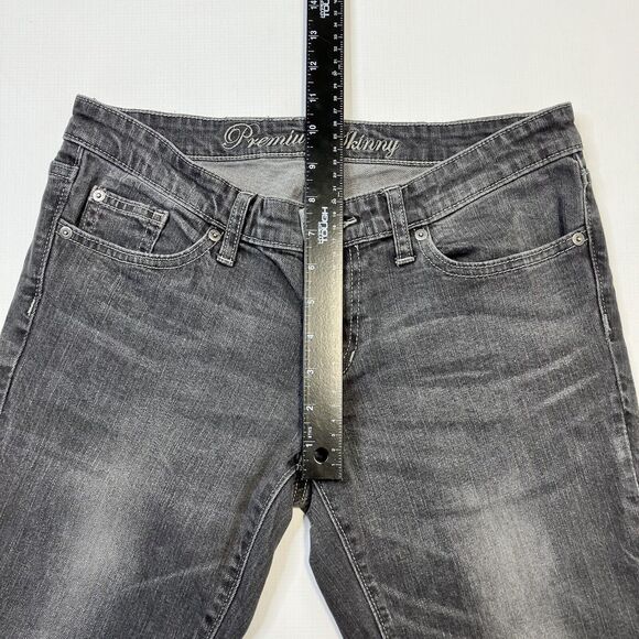 Gap Womens Premium Skinny Low Rise Jeans Size 28 Ankle Charcoal Gray 28” Inseam - Picture 8 of 10